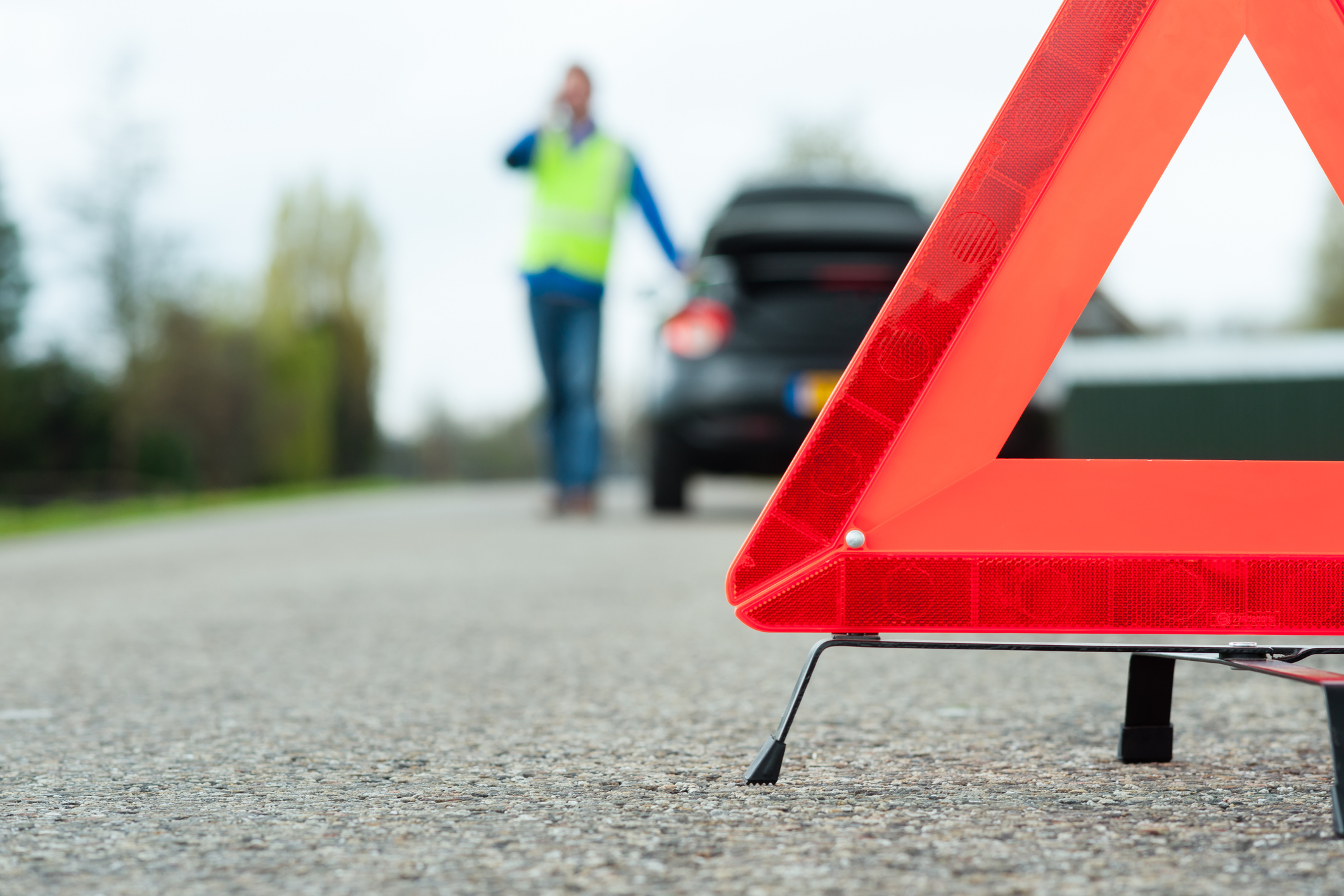 Gilet de sécurité et triangle de présignalisation