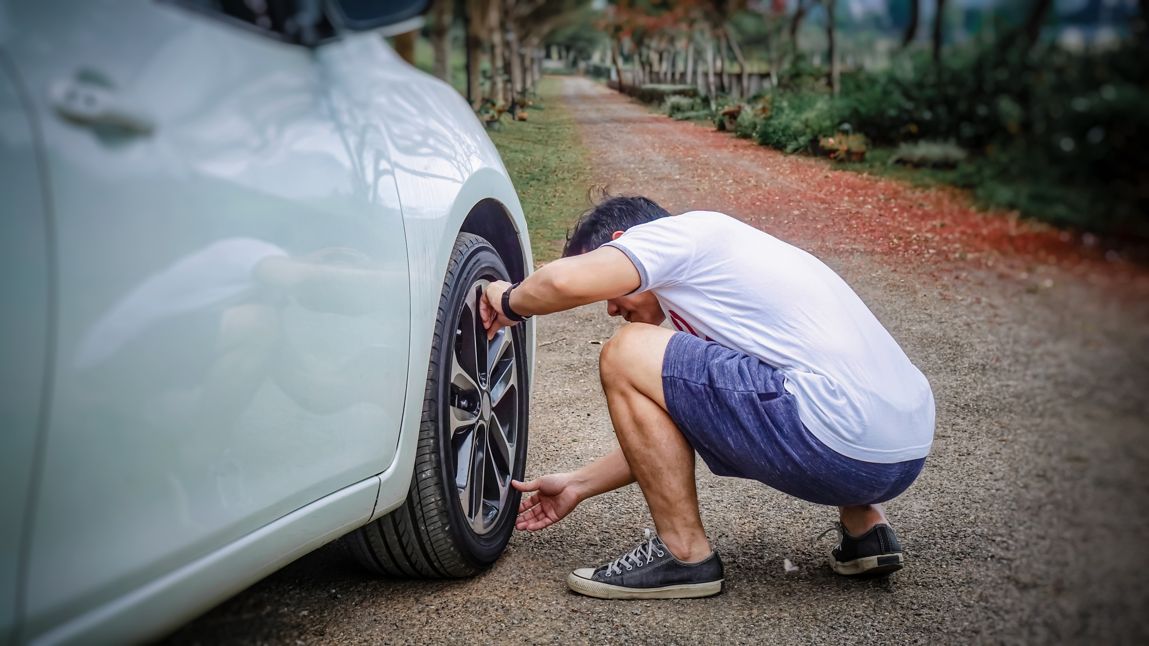 inspecter le pneu